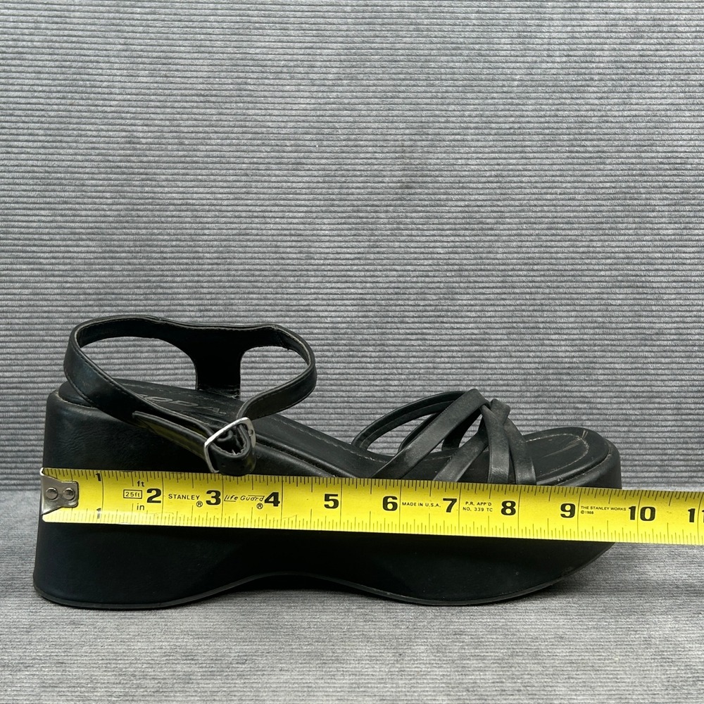 Soda Antare-S Platform Wedge Sandals Black Strappy Y2K Women Size 10M - Picture 6 of 6
